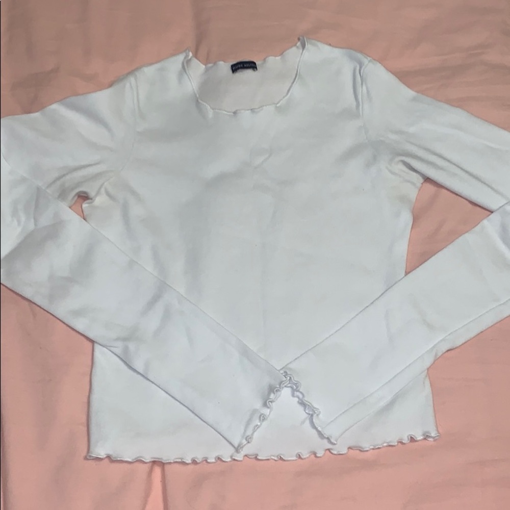 Brandy Melville long sleeve white shirt